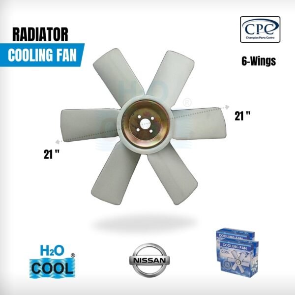 Radiator Cooling Fan Nissan SP210 21-inch length 6-wings