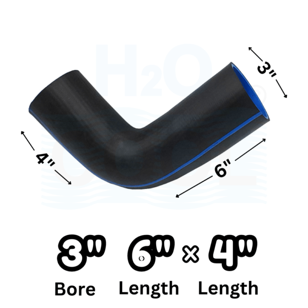 Hose Pipe Length Universal | 6x4" Length 3" Bore Size