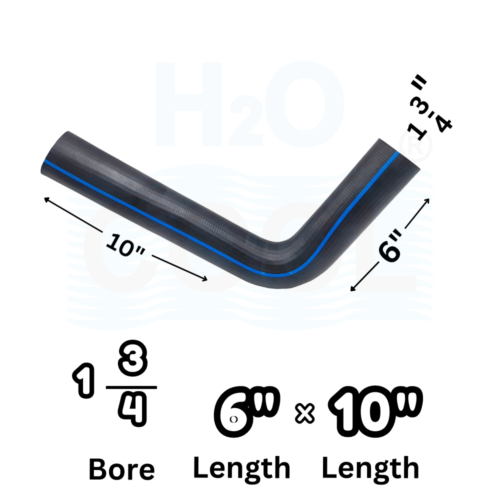 Hose Pipe Length Universal | 6×10″ Length 1/3-4″ Bore Size