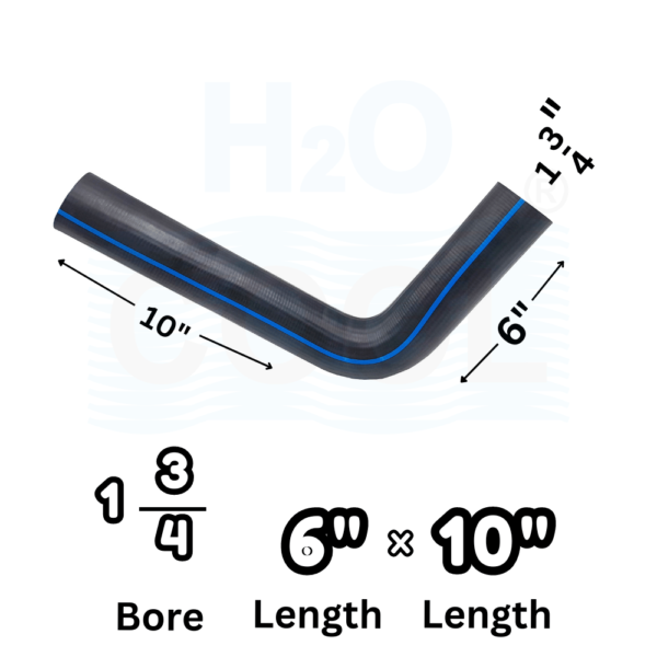 Hose Pipe Length Universal | 6x10" Length 1/3-4" Bore Size