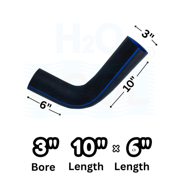 Hose Pipe Length Universal | 6x10" Length 3" Bore Size