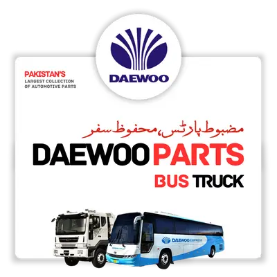 Daewoo Truck Bus Parts included Cooling Parts, Hydraulic Parts, Cabin Parts, Brake Parts, Rubber Parts and Mounting Parts
